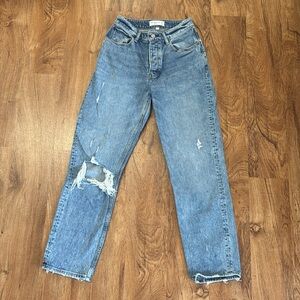 Abercrombie & Fitch The Dad High Rise Curve Love Jeans. 26/2R
